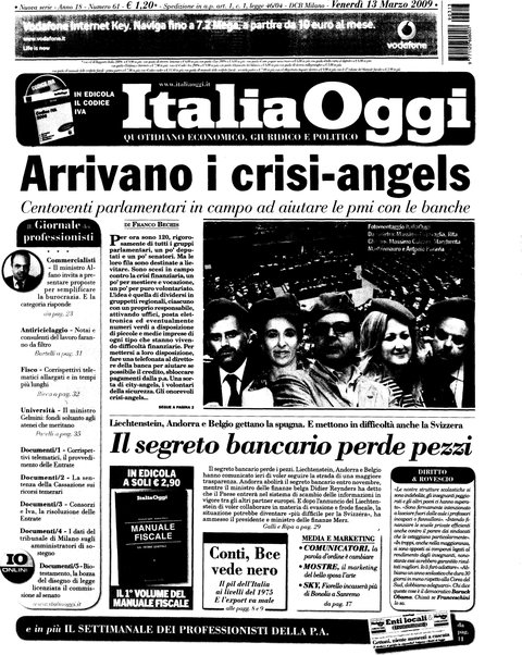 Italia oggi : quotidiano di economia finanza e politica